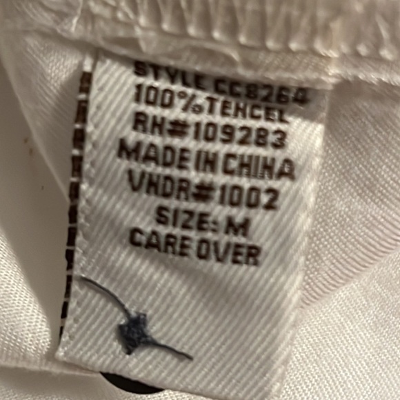 Vintage Havana EST 1954 ivory snake print detailing buttoned down front ties top - Picture 8 of 8